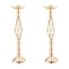 VEVOR 20PCS 58cm/22.83' Wedding Flower Vase Metal Gold Floral Stand for Table