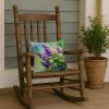 14” New Hampshire Purple Lilac Throw Pillow with Waterolor Artwork, Indoor/Outdorr Usage and Machine Washable
