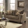 Brown Camero Fabric Living Room Set Includes 1 Sofa, 1 Loveseat, 1 Chair and 1 Ottoman with Matching Pillows