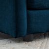 2 Piece Sofa Set, One 3 Seater, One 2 Seater with Blue Chenille Upholstered Fabric