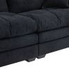 84" Chenille Sofa Loveseat Couch with 2 Matching Throw Pillows, Removable Seat Cushions and Dual Layer Comfort Seating