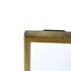 32" Poppy Design Mirror with Gold Metal Frame and 4 Metal Clamp Holders for Stabilization