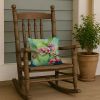14” Connecticut Mountain Laurels Throw Pillow with Watercolor Artwork, Indoor/Outdorr Usage and Machine Washable