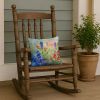 14” Texas Bluebonnets Throw Pillow with Waterolor Artwork, Indoor/Outdorr Usage and Machine Washable