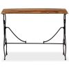 Solid Sheesham Wood Console Table with Unique Steel Design Frame & Legs