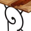 Solid Sheesham Wood Console Table with Unique Steel Design Frame & Legs