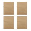 4-Piece Botanical Illustration Framed Canvas Wall Art Set with Wild Flowers Theme