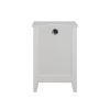 White 3 Drawer Nightstand with Charging Station and 2 USB Ports & 2 Power Outlets