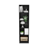 Vinton XS Bookcase with 5 Shelves and Black Finish