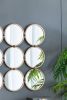 27.2" Contemporary Decorative 9 Ring Metal Wall Mirror with Harmony Mirror Design and Minimalist Style