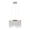 Exquisite Round Ceiling Chandelier, 3 Adjustable Light Settings, Adjustable Height Settings with Clear Octagonal Strings