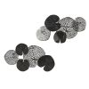 Set of 2 Metal Multi-Colored Lily Pad Leaves Wall Decor