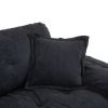 84" Chenille Sofa Loveseat Couch with 2 Matching Throw Pillows, Removable Seat Cushions and Dual Layer Comfort Seating