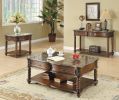 Traditional Formal Marble Top End Table with Spiral Turned Legs, Dovetail Drawer and Open Lower Shelf in Mahogany Finish