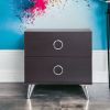 Elms Espresso Finish Accent Table