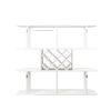 Large Wall Mounted 3 Tier Rustic Bottle Wine Rack with Storage Rack and Wine Glass Holder