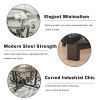 3-Piece Coffee Table Set with Tempered Glass and Black Metal Frame