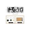 4 Pack Black Abstract Metal Wall Art with 3D Hollow Out Design and Laser Cut Craftsmanship