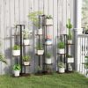 Set of 3, Multifunctional Plant or Display Stands with 4, 5, & 6 Tiers