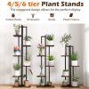Set of 3, Multifunctional Plant or Display Stands with 4, 5, & 6 Tiers