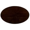 3 Piece Coffee Table Set with Antique Design, Floral Carvings, Chip Distressed Look and Two Tone Finish