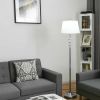 Set of 3 Chrome Finish Lamps,1 Floor Lamp and 2 Table Lamps with Glass Crystal Ball Design
