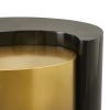 Yin Yang Modern Contemporary Black and Gold Coffee Table