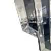 Crystal Crush Diamond Frame Mirror with Polished Glass Panels and Handcrafted Three Dimensional Design