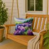 18” New Hampshire Purple Lilac Throw Pillow with Watercolor Artwork, Indoor/Outdorr Usage and Machine Washable