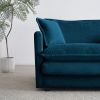 146.5” Modular Sectional Sofa with 4 Spacious Seating Areas, Padded Cushions and Made of Blue Chenille Upholstered Fabric