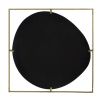32" Poppy Design Mirror with Gold Metal Frame and 4 Metal Clamp Holders for Stabilization