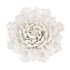 Handmade Ceramic Cream Flower Wall Decor with Intricately Designed Petals