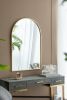 24" x 36" Arched Accent Mirror with Gold Metal Frame