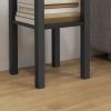 2-Tier Side End Tables, Set of 2 with Top Drawer and Open Bottom Shelf