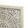 Framed Shadow Box  Medallion Wall Decor Made with Rice Paper