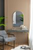 24" x 36" Arched Accent Mirror with Gold Metal Frame