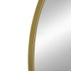 24" x 36" Arched Accent Mirror with Gold Metal Frame