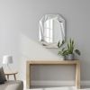 Diamond Shaped Design Large Wall Mirror with Elegant Beveled Edges and HD Mirror Glass