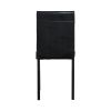 5 Piece Metal Dinette Set with Faux Marble Table Top, 1 Table & 4 Chairs and Metal Legs & Apron