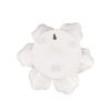Handmade Cream Ceramic Flower Wall Decor Accent with Intricately Designed Petals