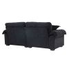 84" Chenille Sofa Loveseat Couch with 2 Matching Throw Pillows, Removable Seat Cushions and Dual Layer Comfort Seating