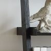 5 Tier Ladder Bookcase with Multi-Depth Shelves
