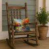 14” North Carolina Dogwoods Throw Pillow with Watercolor Artwork, Indoor/Outdorr Usage and Machine Washable