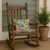 14” Alaska Forget-Me-Nots Throw Pillow with Watercolor Artwork, Indoor/Outdoor Usage and Machine Washable