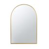 24" x 36" Arched Accent Mirror with Gold Metal Frame