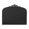 40" x 31" Classic Design Gold Arch Mirror with Baroque Inspired Frame and Vintage Detailing