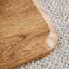 Modern Style Clear Glass Top MDF Coffee Table with Natural Wood Color Base