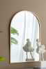 24" x 36" Arched Accent Mirror with Gold Metal Frame