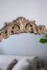 40" x 31" Classic Design Gold Arch Mirror with Baroque Inspired Frame and Vintage Detailing