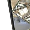 3D Mirror Wall Decor with Beveled and Symmetrical Glass Design